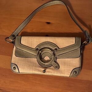 J. Crew Tan and Brown Shoulder Bag